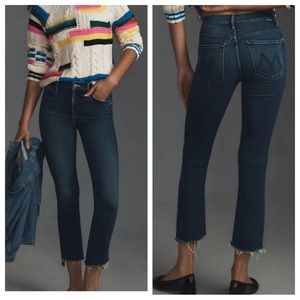 Mother NWT The Insider Crop Step Fray Sake to Me Wash Size 28